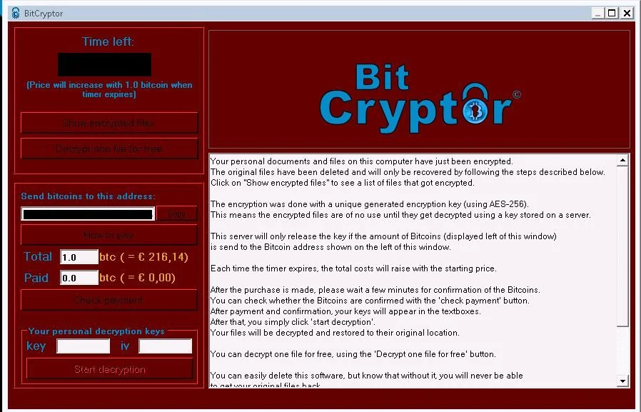 Bit Cryptor virus