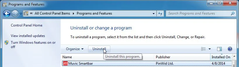 [Image: Uninstall Browse-Search.com malicious program]