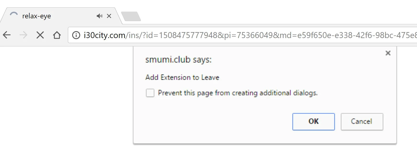 i30city.com Chrome Scam