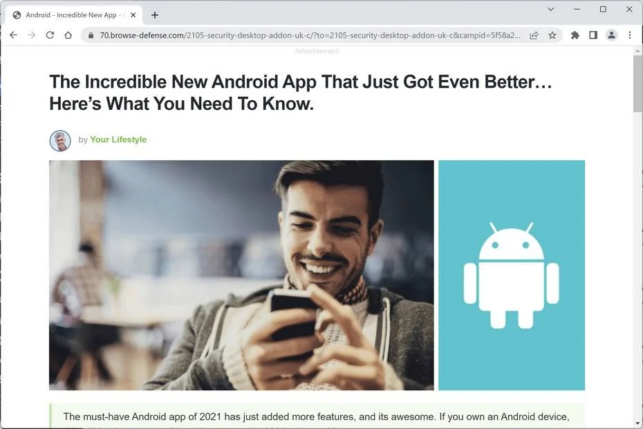 Image: Browse-defense.com Ads