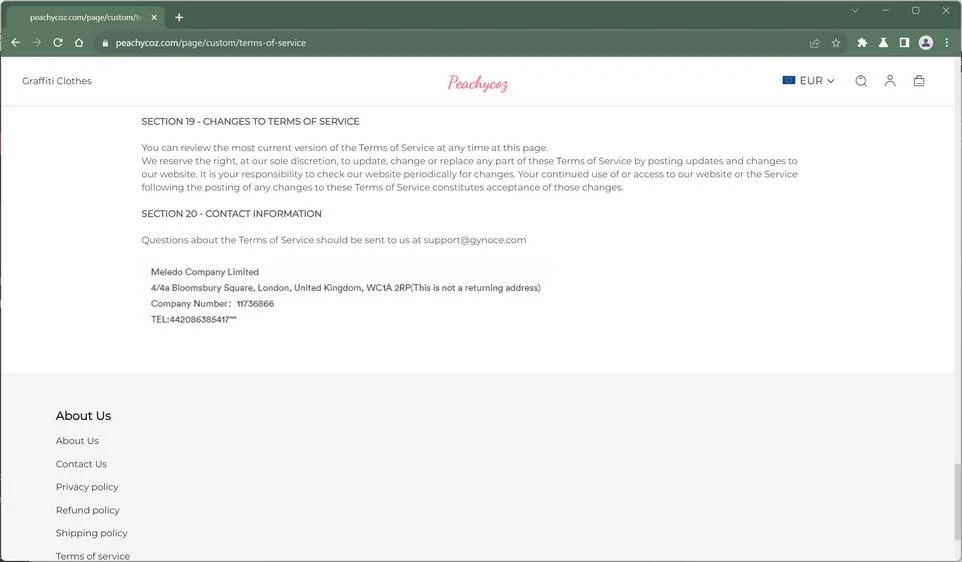 Peachycoz Scam Store - Read This Before Shopping 1 Peachycoz.com malware