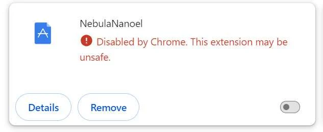 NebulaNanoel Malicious Extension - Virus Removal Guide 1 NebulaNanoel
