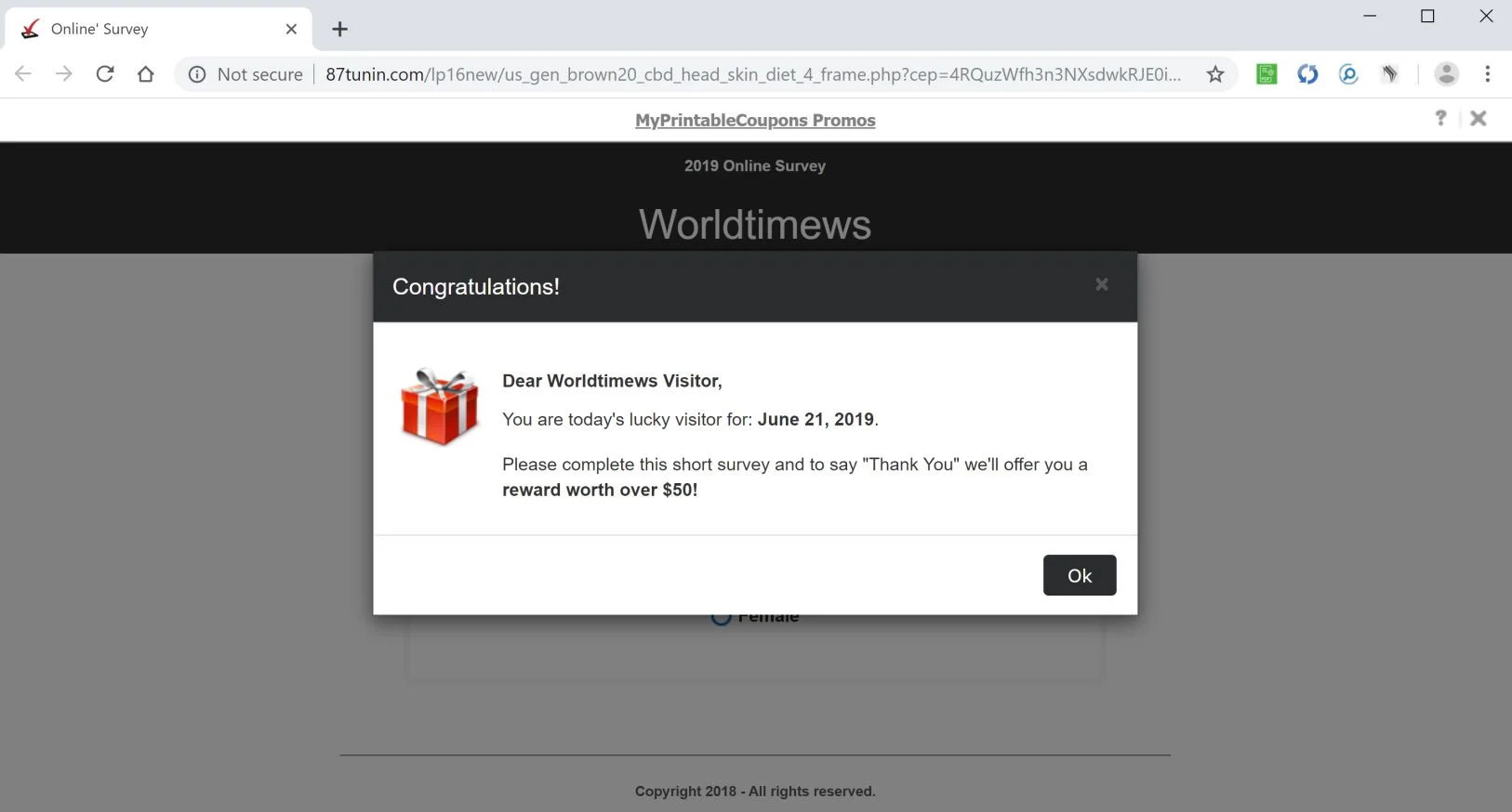 How to remove 87tunin.com pop-up ads (Virus Removal Guide) 1 Image: Chrome browser is redirected to the 87tunin.com