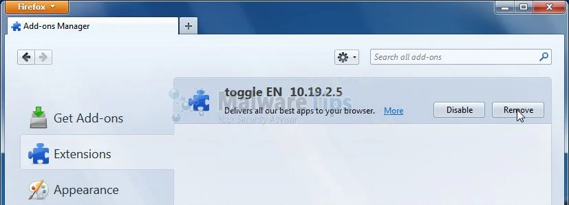 [Image: Toggle Toolbar Firefox extension]