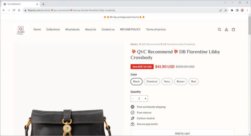 Beware of “QVC Outlet Stores” Websites Scamming Shoppers 1 QVC Outlet Stores