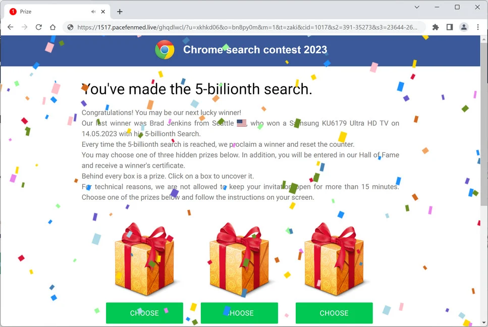 Image: Pacefenmed.live ads