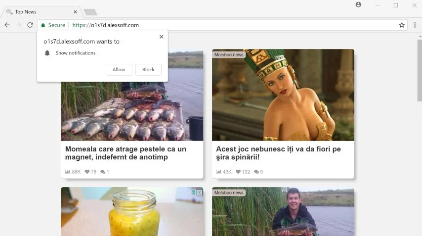 Top News pop-up ads Top News pop-up ads scam