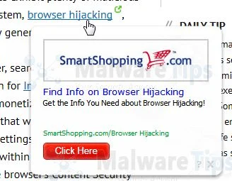 [Image: SmartShopping.com pop-up virus]