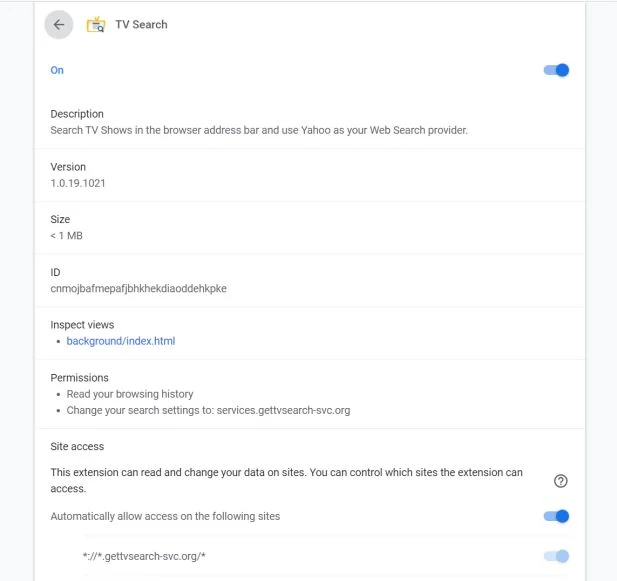 How to remove TV Search redirect (Virus Removal Guide) 1 Image: Chrome browser is redirected to TV Search
