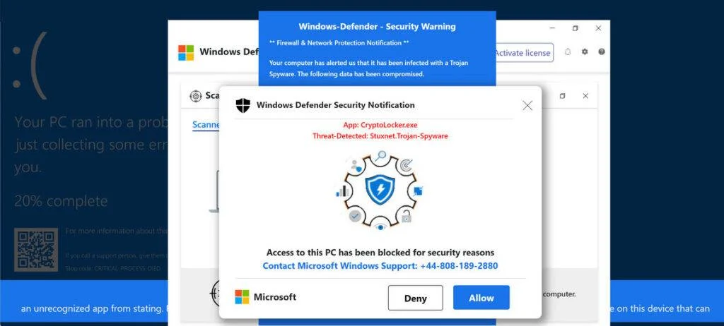 Watch Out for the Fake AzureWebsites.net Scam Websites 4 Xenixnetwork.azurewebsites.net malware