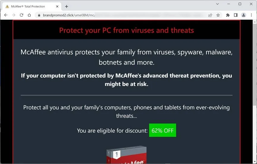 Remove Brandpromod2.click Ads (Virus Removal Guide) 1 Image: Brandpromod2.click Fale Alert