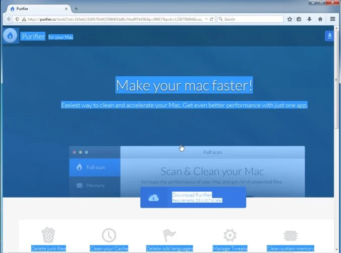 purifier.cc pop-up virus