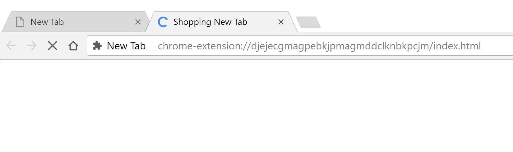 Shopping New Tab redirect virus