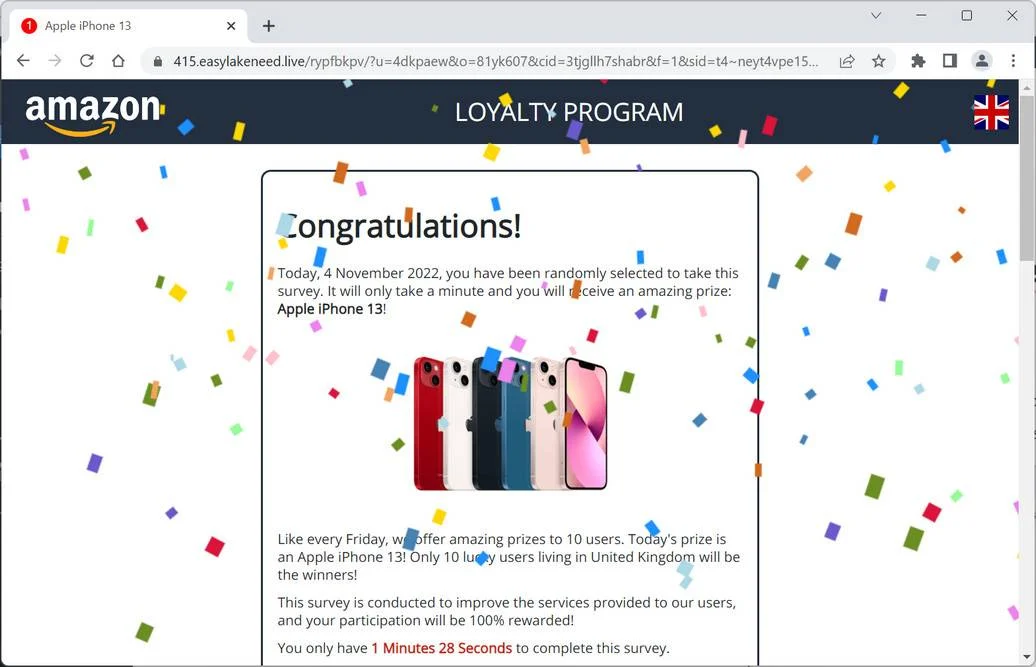 Remove Easylakeneed.live Ads (Virus Removal Guide) 1 Image: Easylakeneed.live Fake Survey