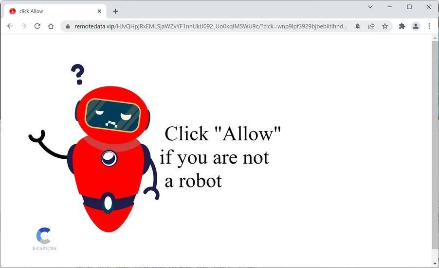 How to Remove Remotedata.vip Pop-up Ads (Virus Removal Guide) 1 Image: Chrome browser is redirected to Remotedata.vip