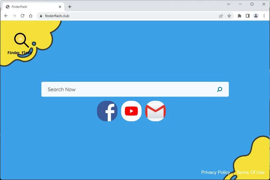 Image: Finderflash.club Browser Hijacker