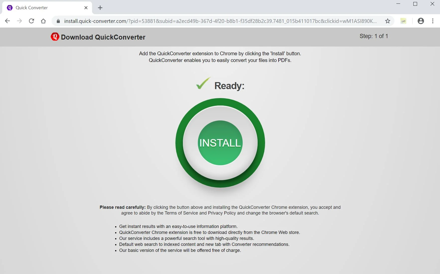 QuickConverter Search