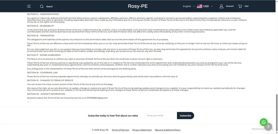 Rosy-pe.com Scam Store: What You Need To Know 1 Rosy-pe.com scam