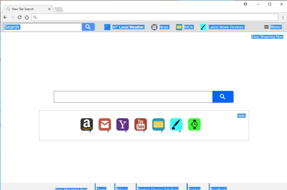 Search.heasystreamingnow.com redirect virus
