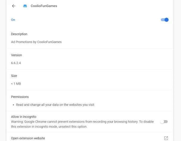 CoolioFunGames Adware