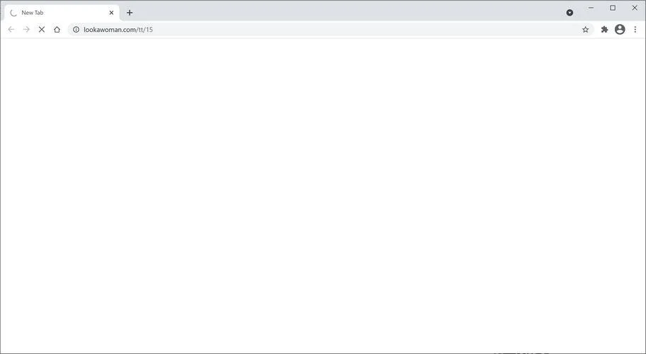 Remove Lookawoman.com pop-up ads (Virus Removal Guide) 1 Image: Chrome browser is redirected to Lookawoman.com