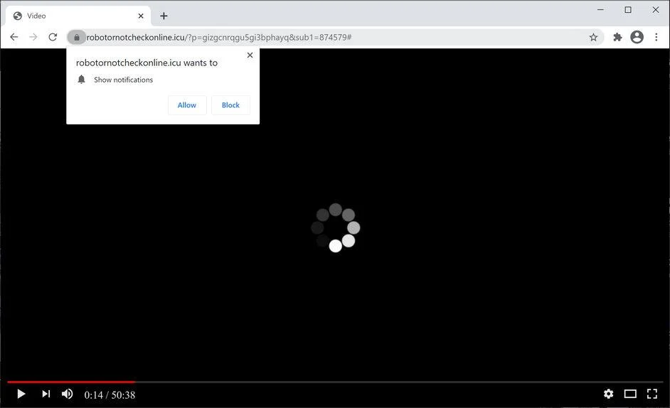 Remove Robotornotcheckonline.icu pop-up ads (Virus Removal Guide) 1 Image: Chrome browser is redirected to Robotornotcheckonline.icu
