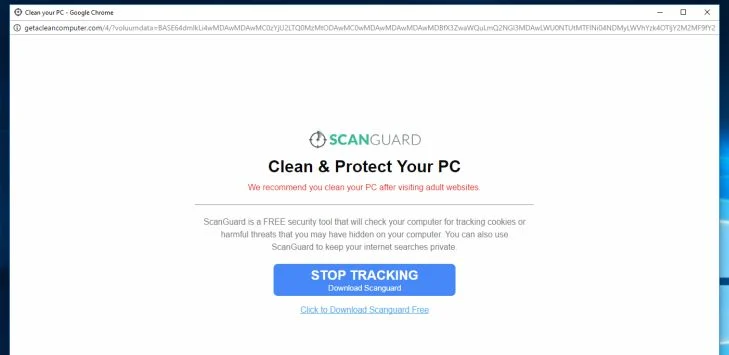 Getacleancomputer.com virus