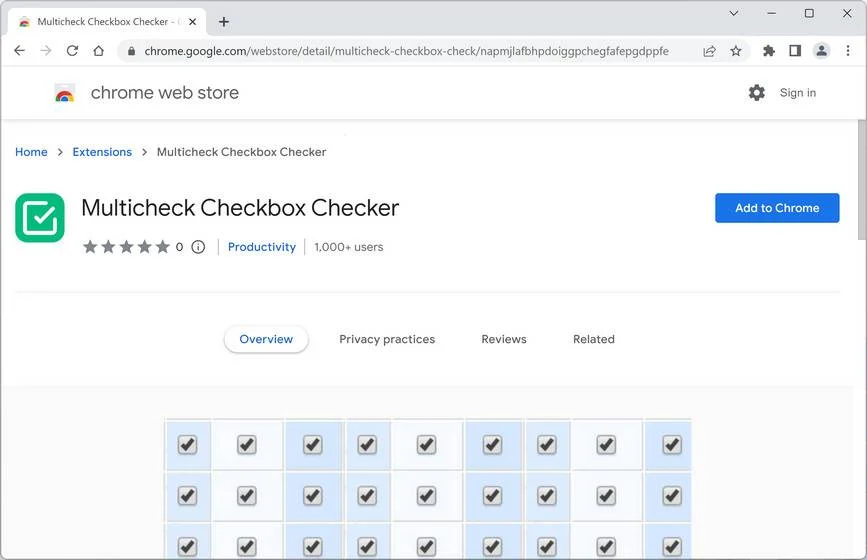 Image: Multicheck Checkbox Checker Chrome Extension