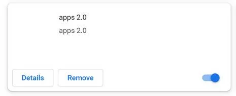 Image: Apps 2.0 Chrome Extension