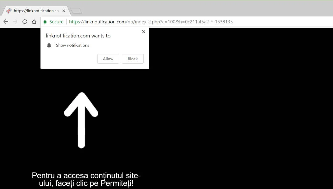 linknotification.com redirect virus