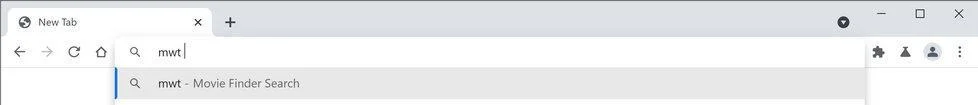 Image: Chrome browser is redirected to Movie Finder Search