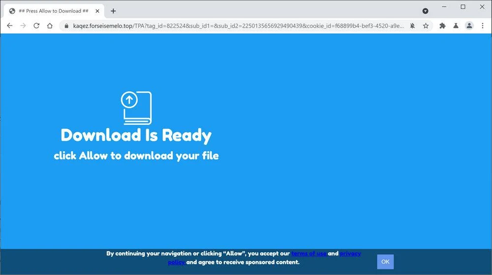 Remove Forseisemelo.top pop-up ads (Virus Removal Guide) 1 Image: Chrome browser is redirected to Forseisemelo.top