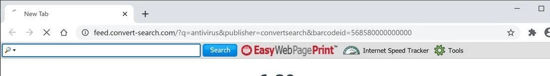 Image: Chrome browser is redirected to ConvertSearch Search