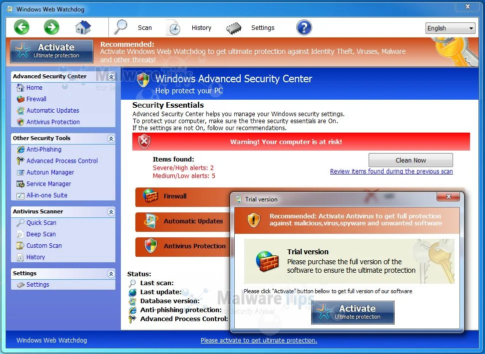 [Image: Windows Web Shield virus]