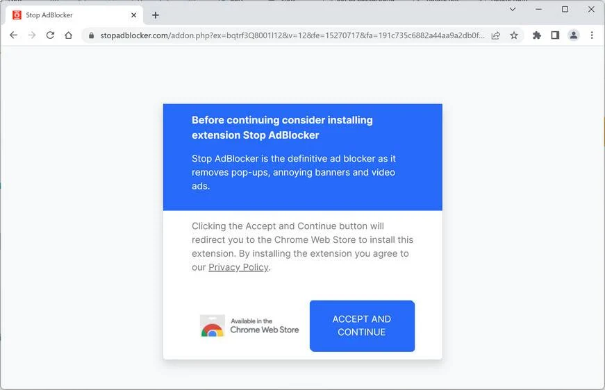 Image: Stopadblocker.com Ads