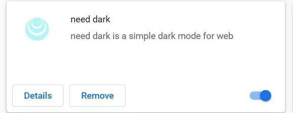 Remove Need Dark browser extension (Virus Removal Guide) 1 Image: Need Dark Chrome extension