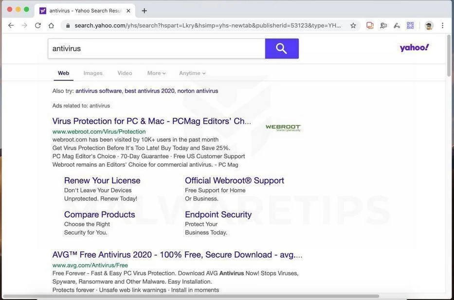 Image: NetImprovment browser hijacker