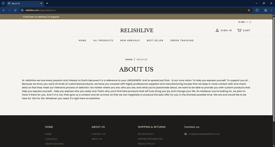 Relishlive.com Store Scam - Don't Become Their Victim 1 Relishlive.com scam