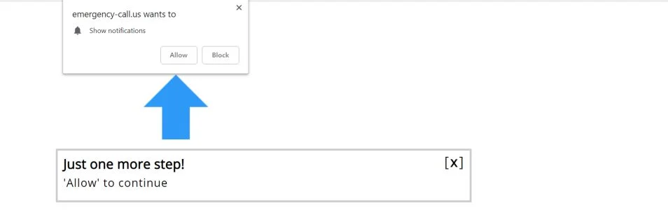 emergency-call.us redirect virus