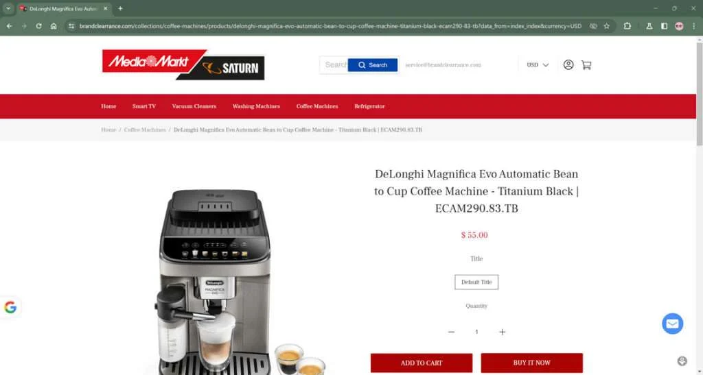 Brandclearrance.com Scam