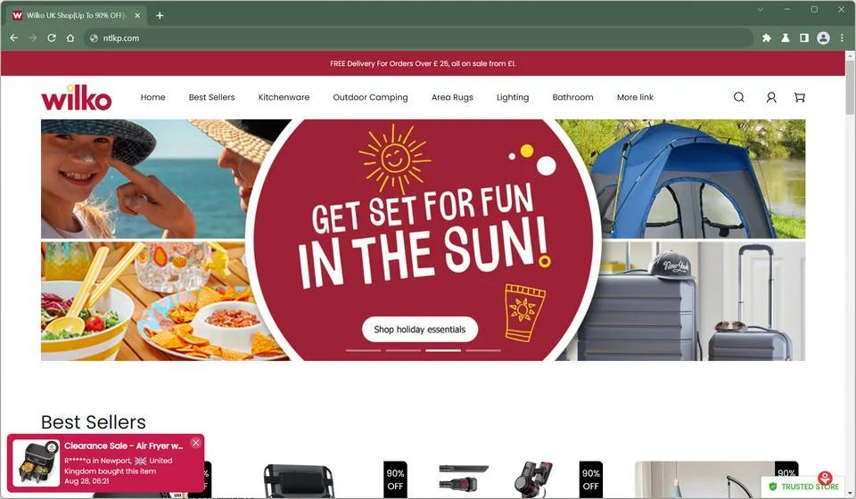 Ntlkp.com Scam Store: Don't Trust This Fake Wilko Site 1 ntlkp.com scam website