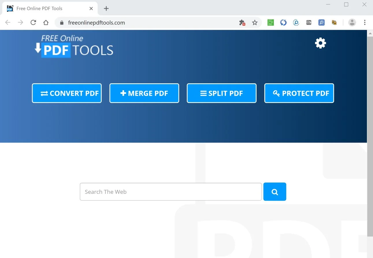 How to remove Freeonlinepdftools.com redirect (Virus Removal Guide) 1 Image: Google Chrome is redirected to Freeonlinepdftools.com