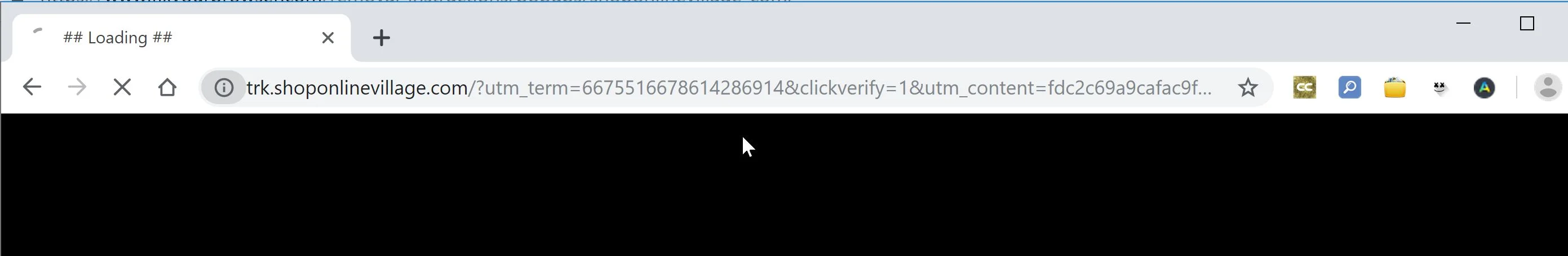 Remove Trk.shoponlinevillage.com redirect (Virus Removal Guide) 1 Image: Chrome browser is redirected to Trk.shoponlinevillage.com