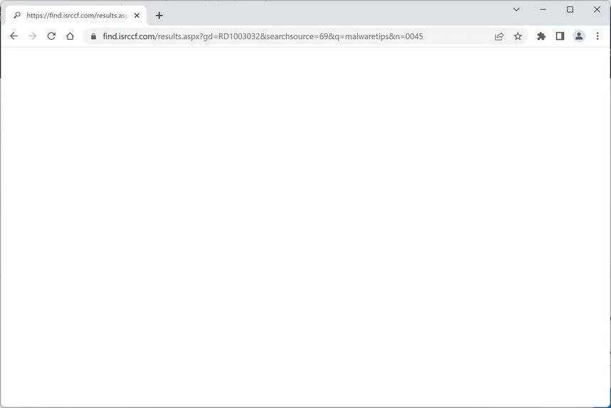 Image: Find.Isrccf.com browser redirect