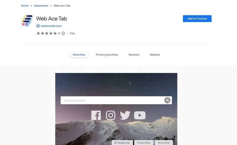Web Ace Tab