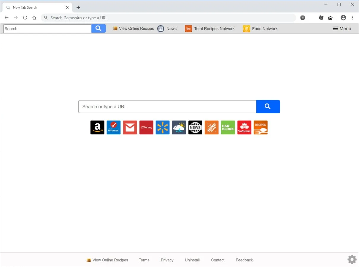 Remove View Online Recipes redirect (Virus Removal Guide) 1 Image: Chrome browser is redirected to View Online Recipes