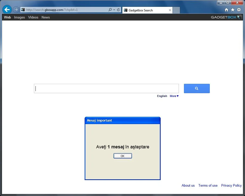 Image: Gadgetbox Search redirect