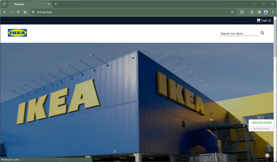 Loaienr.com Scam Store: A Fake IKEA Website 1 Liutong.Shop IKEA Scam