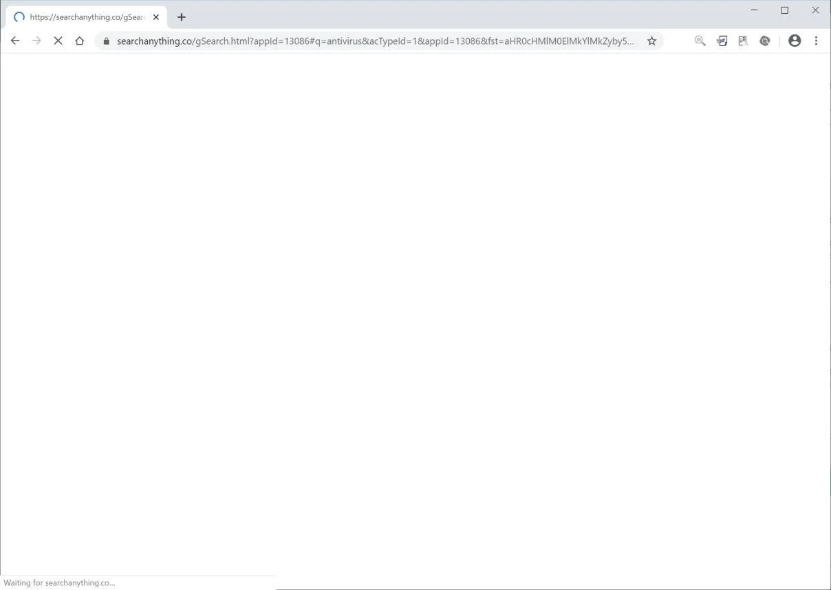 Remove Search Anything browser hijacker (Virus Removal Guide) 1 Image: Chrome browser is redirected to Search Anything Search