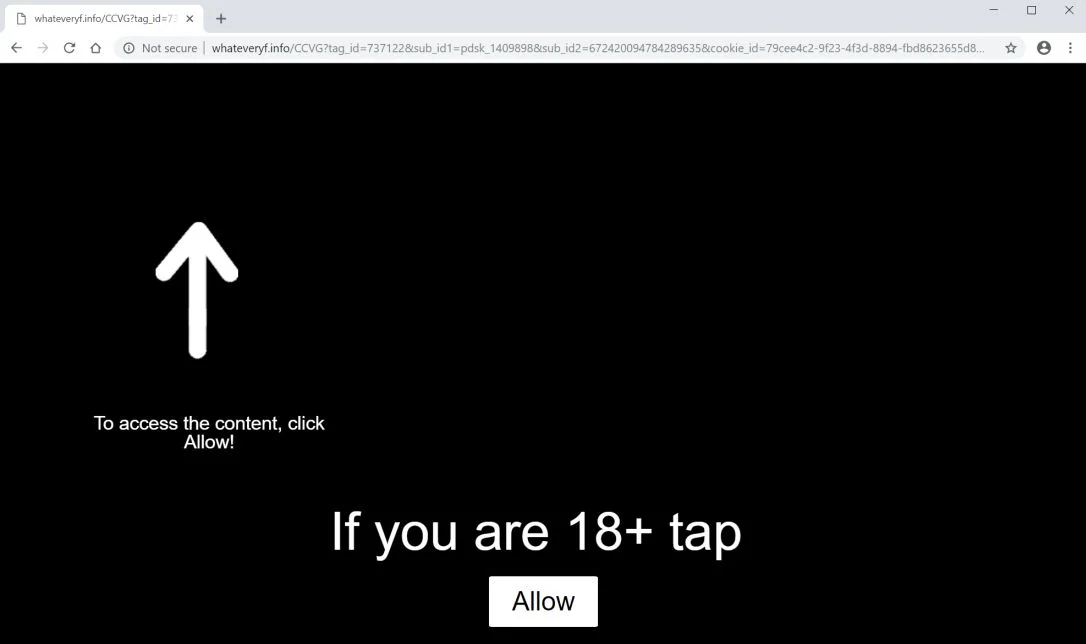Whateveryf.info redirect virus